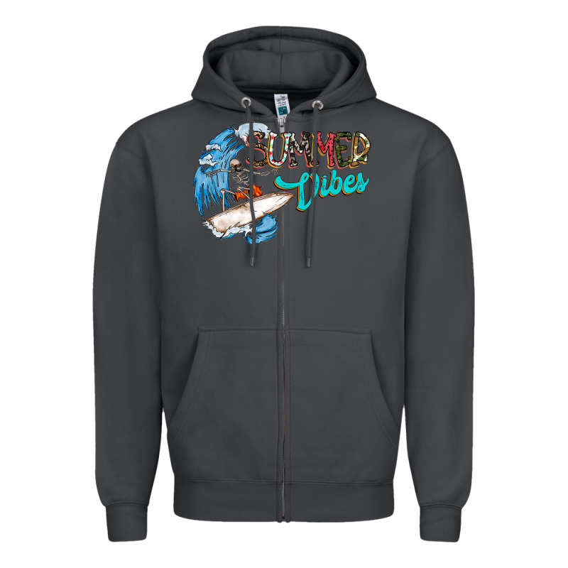 Summer Vibes Zipper Hoodie by CowhideDigitalArt | Teevron