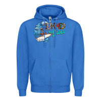 True Royal Summer Vibes Zipper Hoodie - CowhideDigitalArt