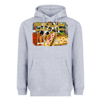 Heather Grey feed me street food and tell me im pretty Heavyweight Hoodie - RacoonDesign