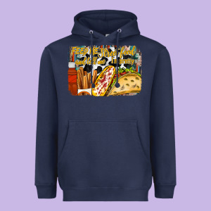 Feed Me Street Food And Tell Me Im Pretty Heavyweight Hoodie Designed By Racoondesign