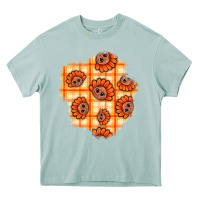 Arona Thanksgiving Turkey With Tartan Patch Heavy Core Tee - BundleAndBundleShop