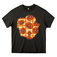 Asphalt Thanksgiving Turkey With Tartan Patch Heavy Core Tee - BundleAndBundleShop