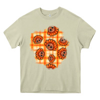 Mossy Thanksgiving Turkey With Tartan Patch Heavy Core Tee - BundleAndBundleShop