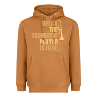 Meerkat relax the trombone player is here gift trombone gifts Heavyweight Hoodie - lanVoArt