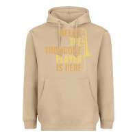 Mushroom relax the trombone player is here gift trombone gifts Heavyweight Hoodie - lanVoArt