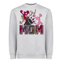 Heather Grey cheer mom Heavyweight Sweatshirt - FaDigitalArtStudio