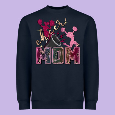 Cheer Mom Heavyweight Sweatshirt Designed By Fadigitalartstudio