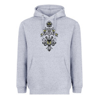Heather Grey haunted mansion wallpaper Heavyweight Hoodie - lanVoArt