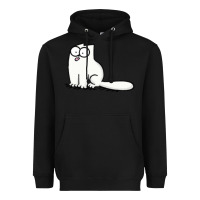 Black simon's cat 1 Heavyweight Hoodie - lanVoArt