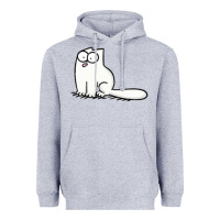 Heather Grey simon's cat 1 Heavyweight Hoodie - lanVoArt