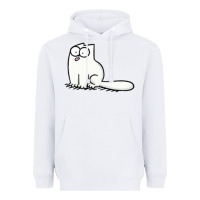 White simon's cat 1 Heavyweight Hoodie - lanVoArt