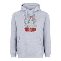 Heather Grey the burbs Heavyweight Hoodie - lanVoArt