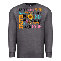 Charcoal Heather faith cross Premium Sweatshirt - Artiststas