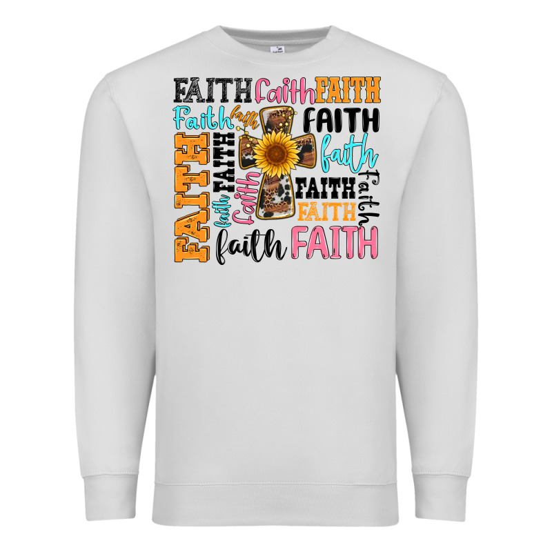 Faith Cross Premium Sweatshirt by Artiststas | Teevron