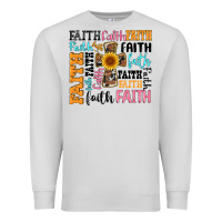 Dove Grey faith cross Premium Sweatshirt - Artiststas