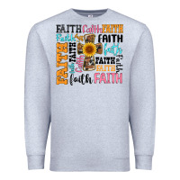 Heather Grey faith cross Premium Sweatshirt - Artiststas