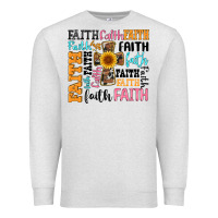 Oatmeal Heather faith cross Premium Sweatshirt - Artiststas