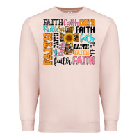 Pale Pink faith cross Premium Sweatshirt - Artiststas