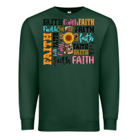 Sports Green faith cross Premium Sweatshirt - Artiststas