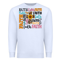 White faith cross Premium Sweatshirt - Artiststas