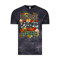 Cloud Black Leaves lattes Fall pumpkin Vintage Tee - NancyCooperArtShop