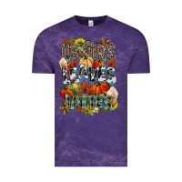 Cloud Purple Leaves lattes Fall pumpkin Vintage Tee - NancyCooperArtShop