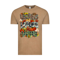 Vintage Coffee Leaves lattes Fall pumpkin Vintage Tee - NancyCooperArtShop
