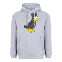 Heather Grey bart as edgar allen poe raven nevermore halloween Heavyweight Hoodie - lanVoArt