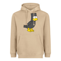 Mushroom bart as edgar allen poe raven nevermore halloween Heavyweight Hoodie - lanVoArt