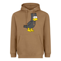 Toasted Coconut bart as edgar allen poe raven nevermore halloween Heavyweight Hoodie - lanVoArt