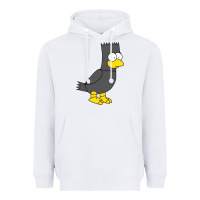 White bart as edgar allen poe raven nevermore halloween Heavyweight Hoodie - lanVoArt