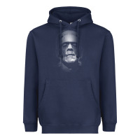 Navy frankenstein monster boris karloff face Heavyweight Hoodie - lanVoArt