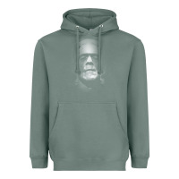 Frankenstein Monster Boris Karloff Face Heavyweight Hoodie | Teevron