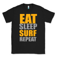 Black eat sleep surf repeat Classic Tee - Bettercallsaul