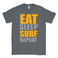 Charcoal Heather eat sleep surf repeat Classic Tee - Bettercallsaul