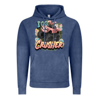 Vintage Denim Egg crusher Easter truck Easter Day Vintage Hoodie - HowdyJamesFarm