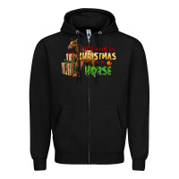 Black All I Want For Christmas Is A Horse Zipper Hoodie - LillyAllenDesigns