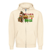 Sandshell All I Want For Christmas Is A Horse Zipper Hoodie - LillyAllenDesigns