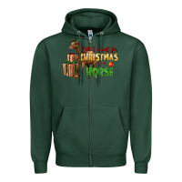 Sports Green All I Want For Christmas Is A Horse Zipper Hoodie - LillyAllenDesigns