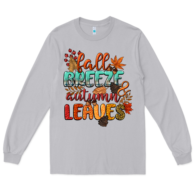 Fall Breeze And Autumn Leaves Long Sleeve Tee by CowGirlArtShop | Teevron