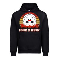 Halloween Bitches Be Trippin Jason Mask Urban Hoodie | Teevron