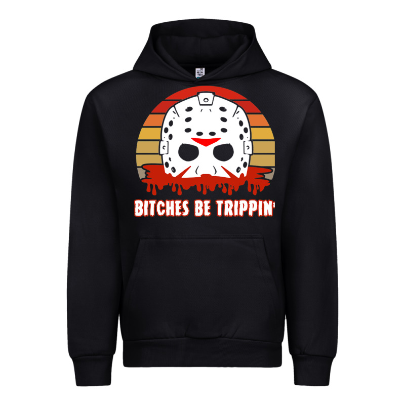Halloween Bitches Be Trippin Jason Mask Urban Hoodie by lanVoArt | Teevron