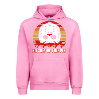 Fuchsia Pink Halloween Bitches Be Trippin Jason Mask Urban Hoodie - lanVoArt