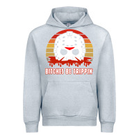 Heather Grey Halloween Bitches Be Trippin Jason Mask Urban Hoodie - lanVoArt