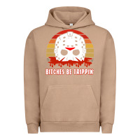 Pigment Burro Halloween Bitches Be Trippin Jason Mask Urban Hoodie - lanVoArt
