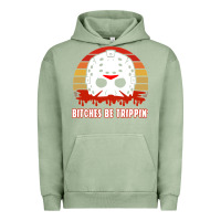 Pigment Oil Green Halloween Bitches Be Trippin Jason Mask Urban Hoodie - lanVoArt