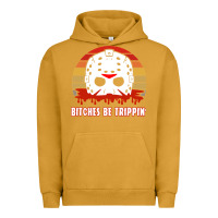 Pigment Peanut Butter Halloween Bitches Be Trippin Jason Mask Urban Hoodie - lanVoArt