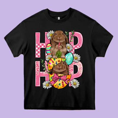 Hip Hop Easter Heavy Core Tee Designed By Bundleandbundleshop
