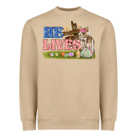Mushroom he lives easter Heavyweight Sweatshirt - FaDigitalArtStudio
