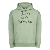Pigment Oil Green handwritten i'm on smoko hot australian lingo the chats Urban Hoodie - lanVoArt